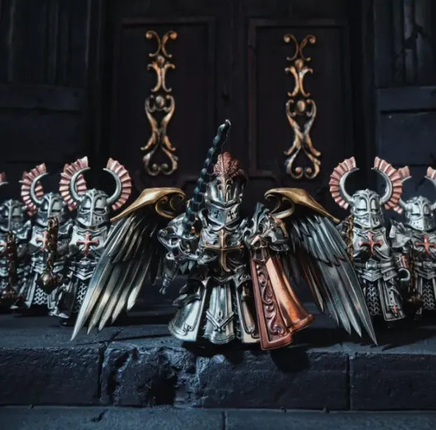 Sunshinecraft® Handcrafted Crusader and Crimson Templar statue