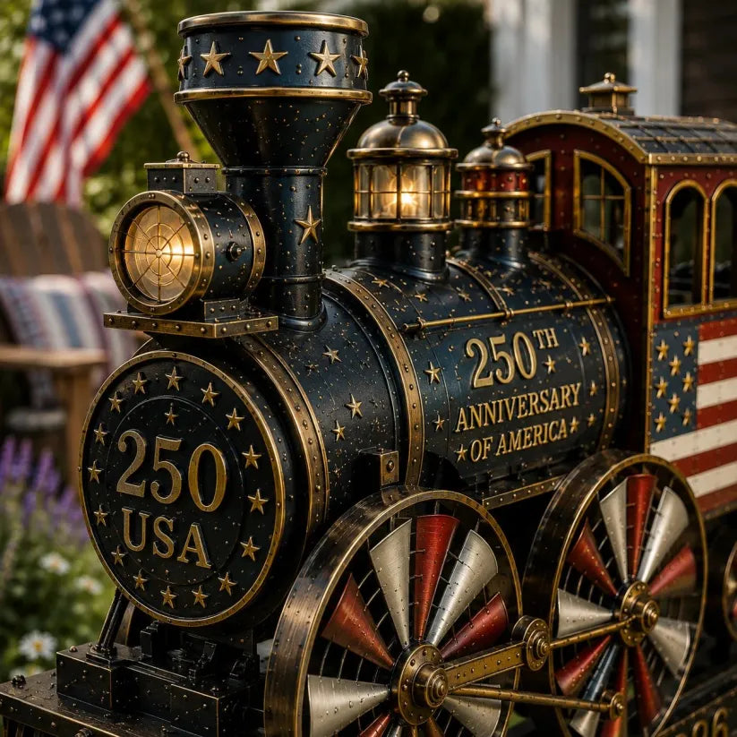 USA 250 “Liberty Express” Train Garden Wind Spinner