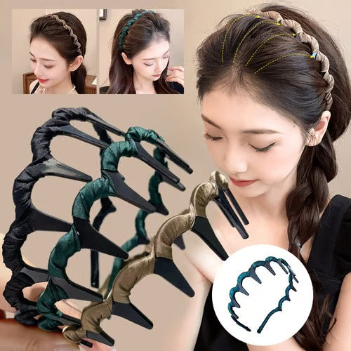Retro High Skull Pearl Headband