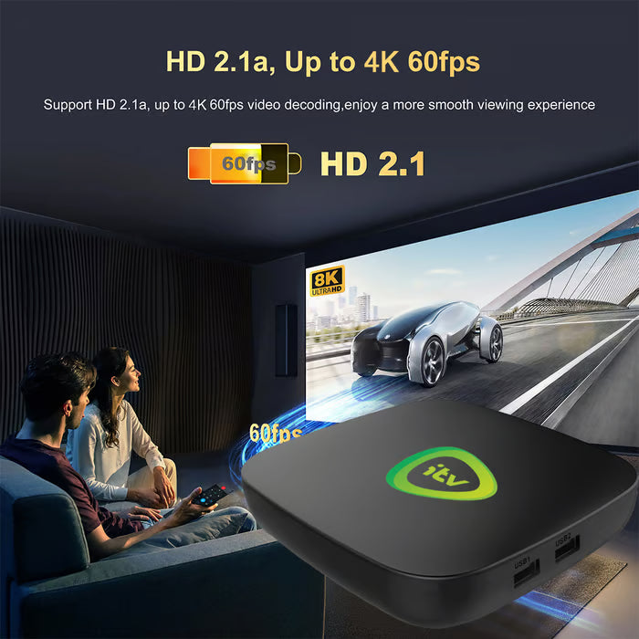 2025 TV Box: No Monthly Fees, 100% Free TV