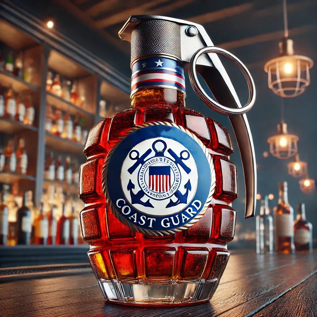 Military Hand Whiskey Bottle