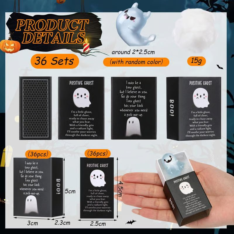Glow in the Dark Mini Ghost Figures with Box