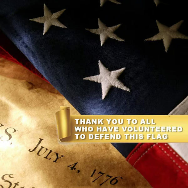 Premium Embroidered Stars American Flag