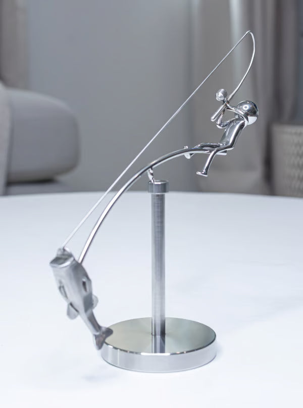 The Fisherman Balancing Sculpture