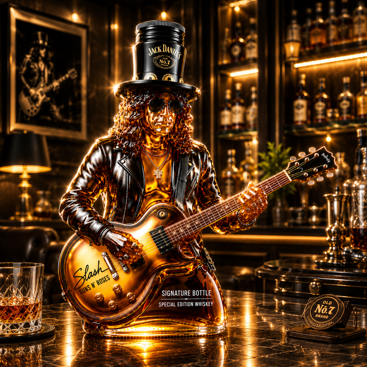 Slash Signature Collector’s Edition Whiskey Bottle