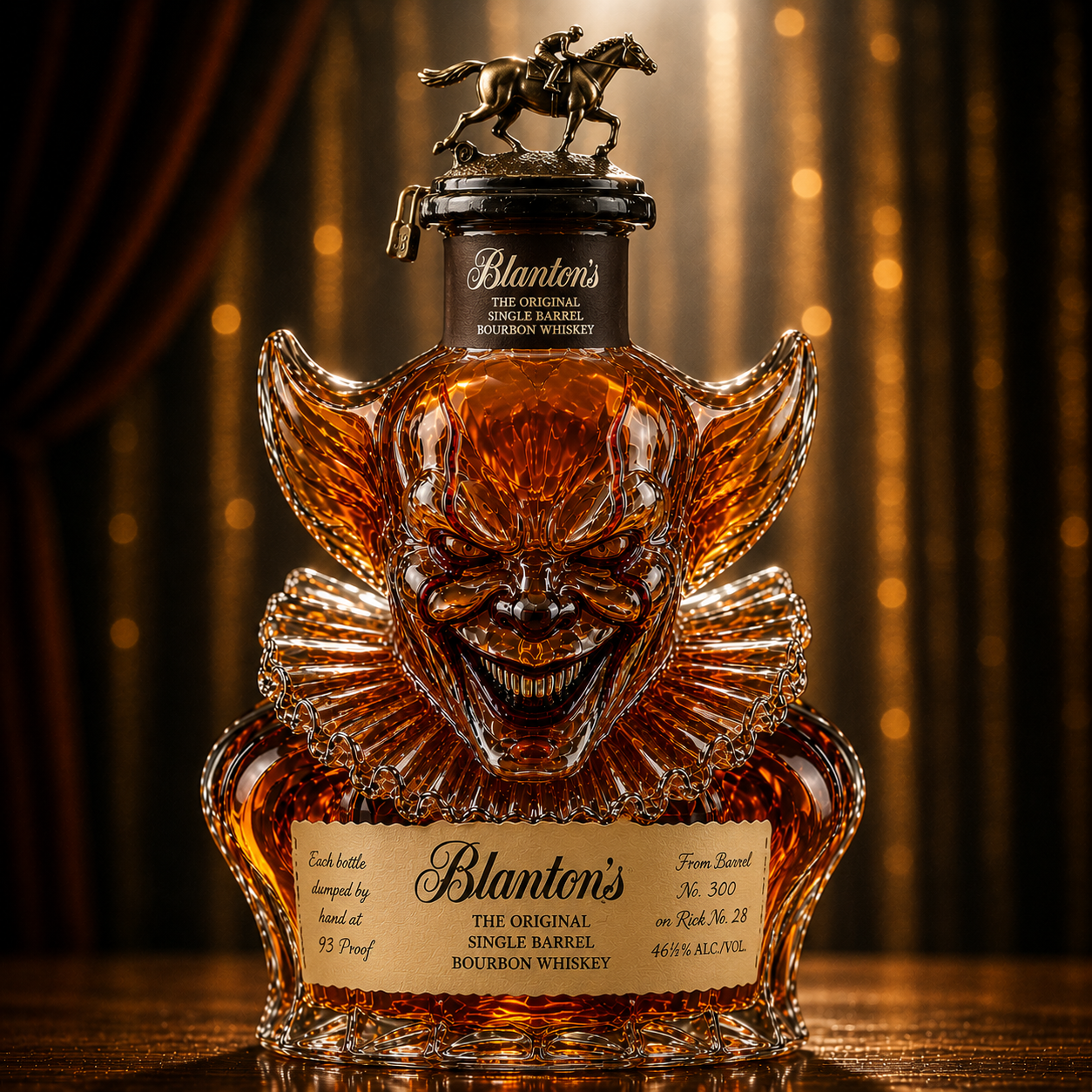 Clown Whiskey Bottle