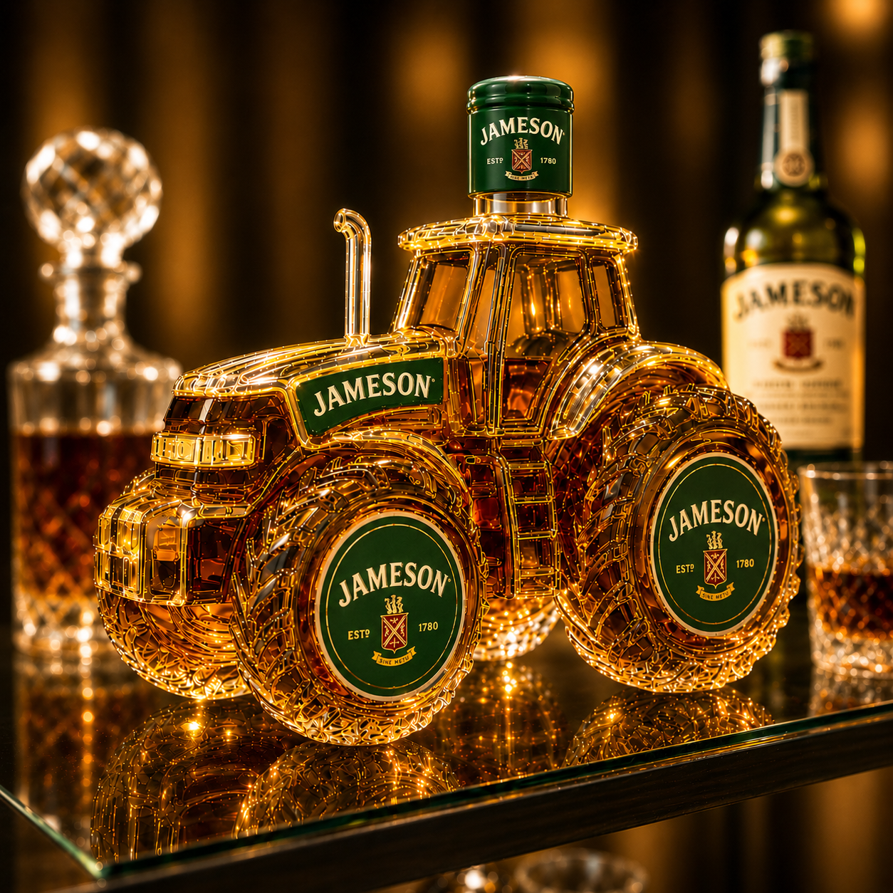 Tractor Whiskey Bottle
