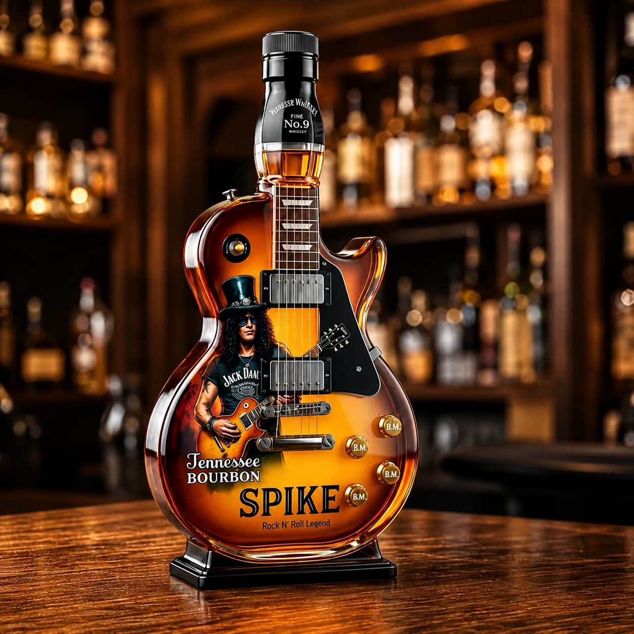 Vintage Guitar Figurine Whiskey Bottle