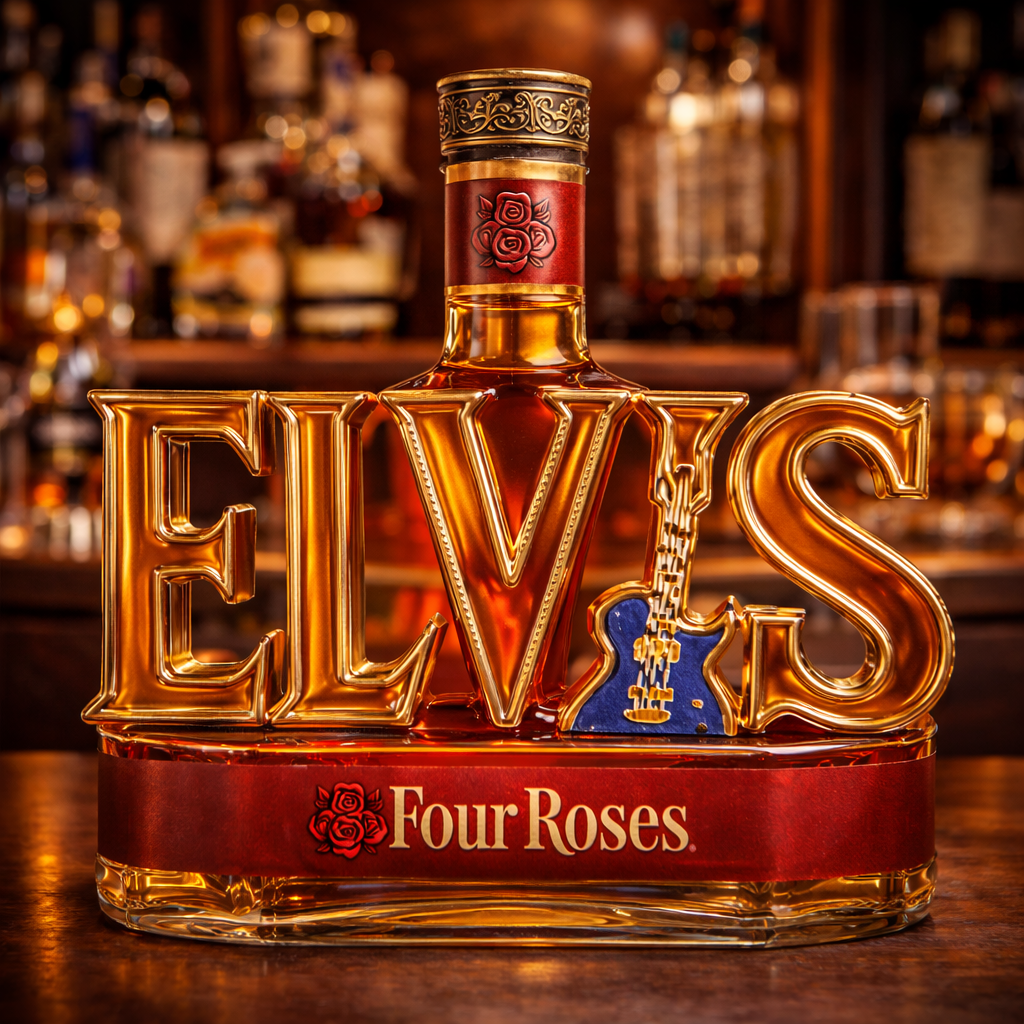 Elvis Presley Commemorative Whiskey Decanter