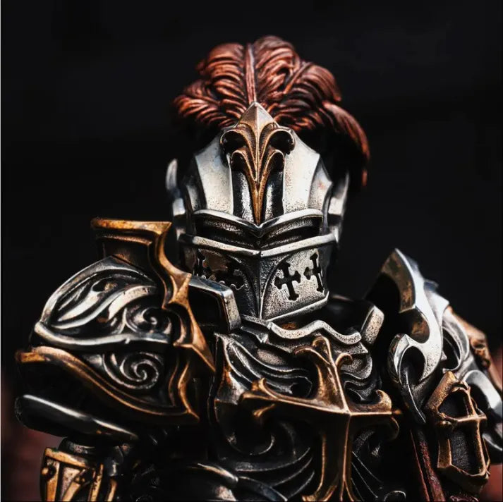 Sunshinecraft® Handcrafted Crusader and Crimson Templar statue