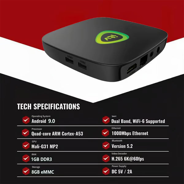 2025 TV Box: No Monthly Fees, 100% Free TV