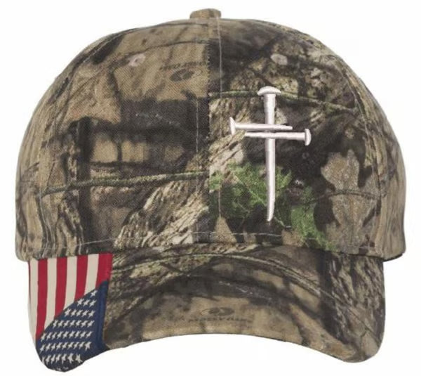 Adjustable Jesus 3 Nail Cross Hat🎁With Free 4" Decal