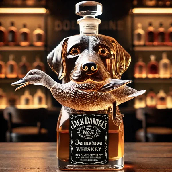 Hunting Dog Whiskey Bottle