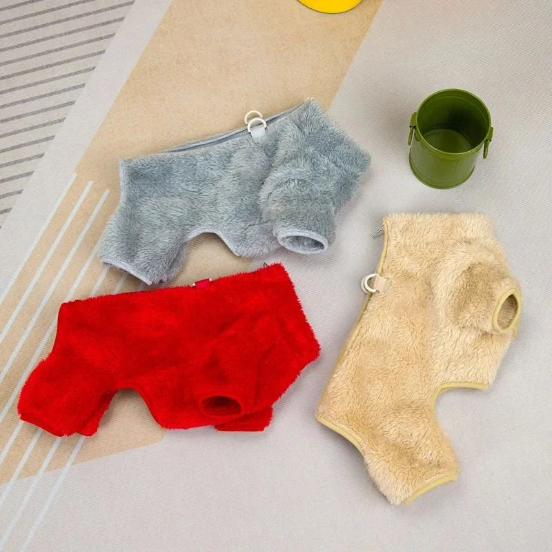 Winter Dogs Jumpsuit Coat with Back Zipper