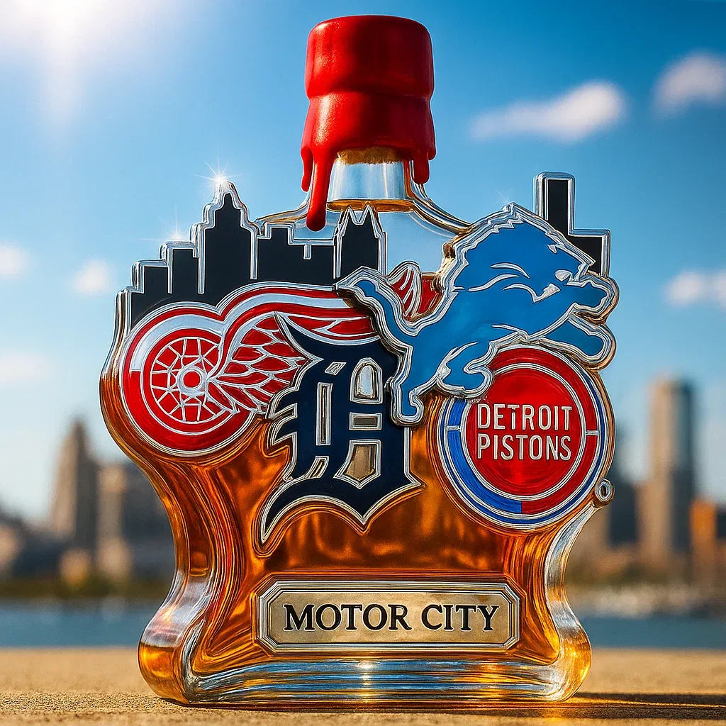 Detroit Limited Edition Whiskey Bottle