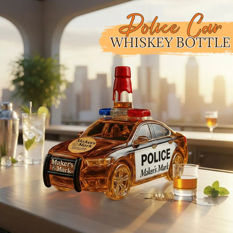 Police Car Whiskey Bottle