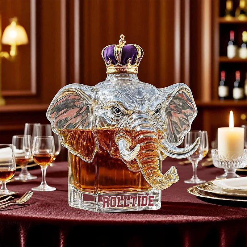 Majestic Elephant Whiskey Bottle