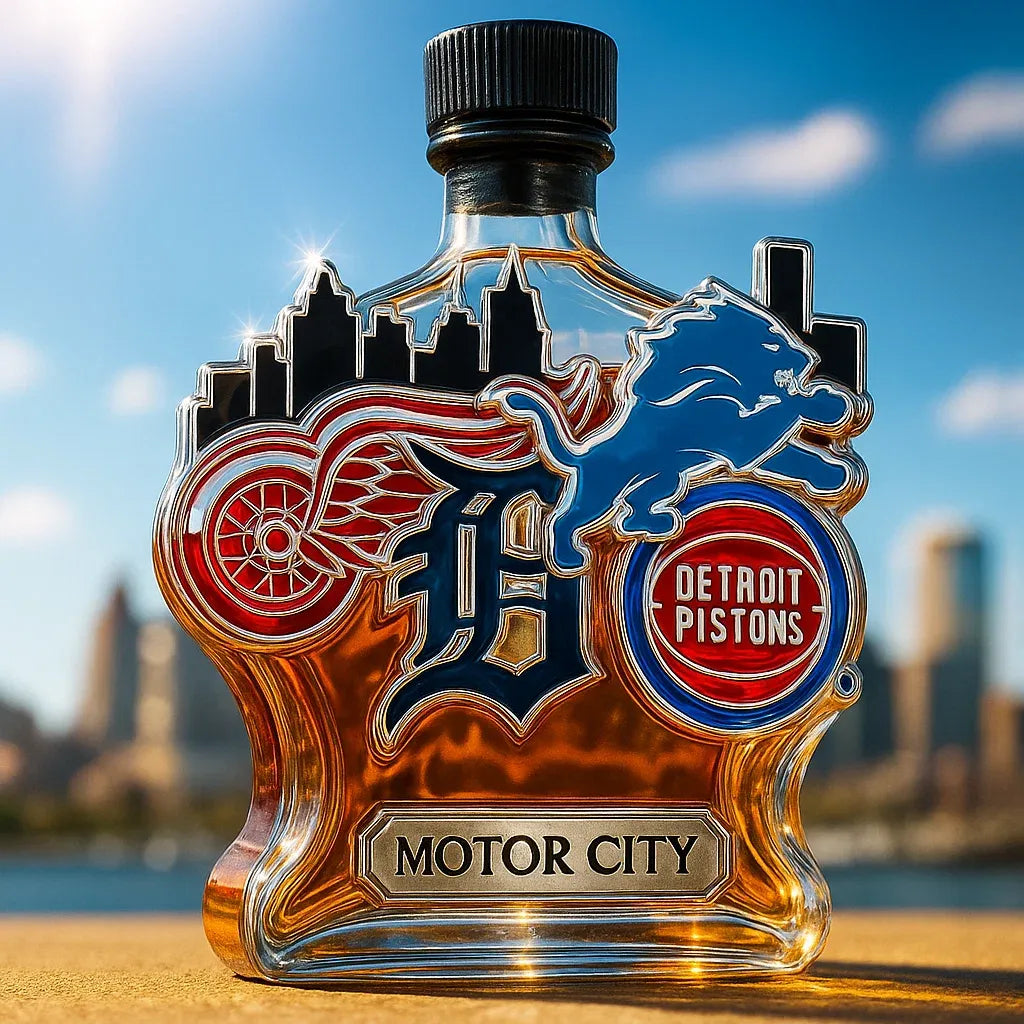 Detroit Limited Edition Whiskey Bottle