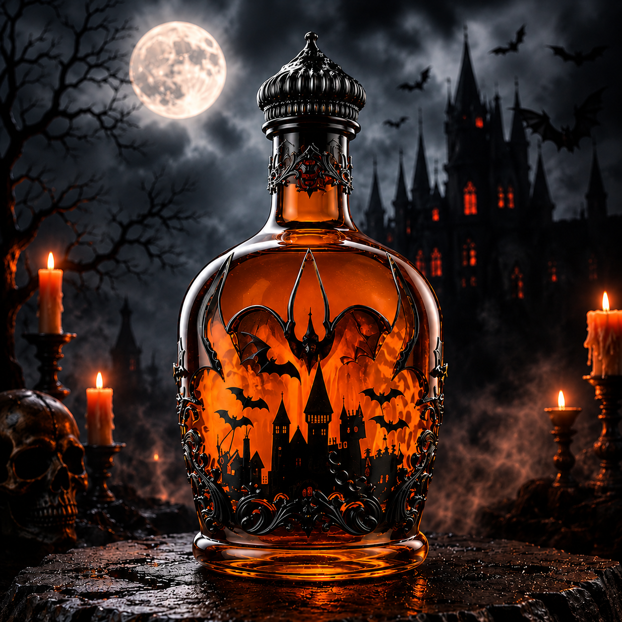 Haunted Halloween Limited Edition Whiskey Bottle