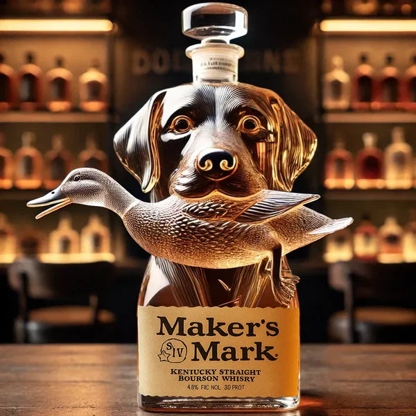 Hunting Dog Whiskey Bottle