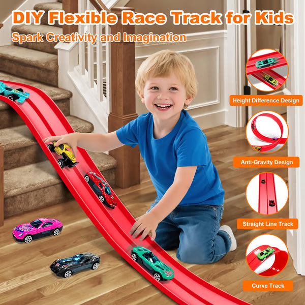 Christmas Surprise Gift: DIY Flexible Racing Track Toy