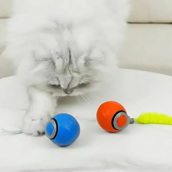 Interactive Electric Rolling Ball with Teasing Tail