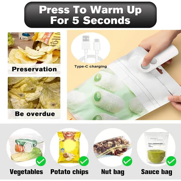 Upgraded Mini Bag Sealer