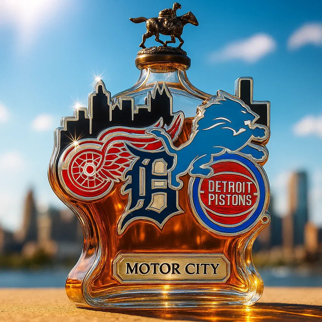 Detroit Limited Edition Whiskey Bottle