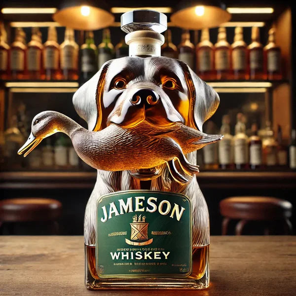 Hunting Dog Whiskey Bottle