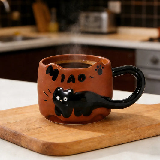 Playful cat coffee Mugs