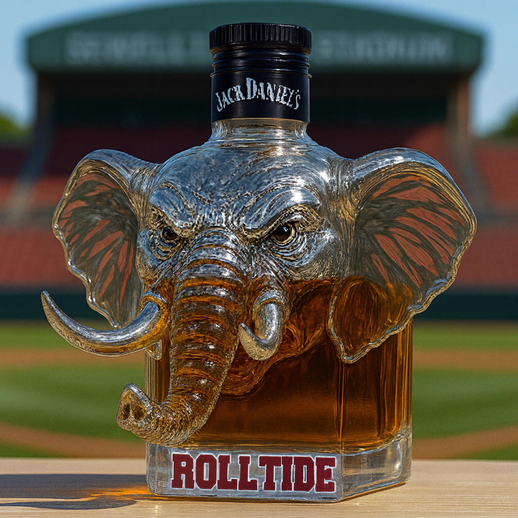 Majestic Elephant Whiskey Bottle