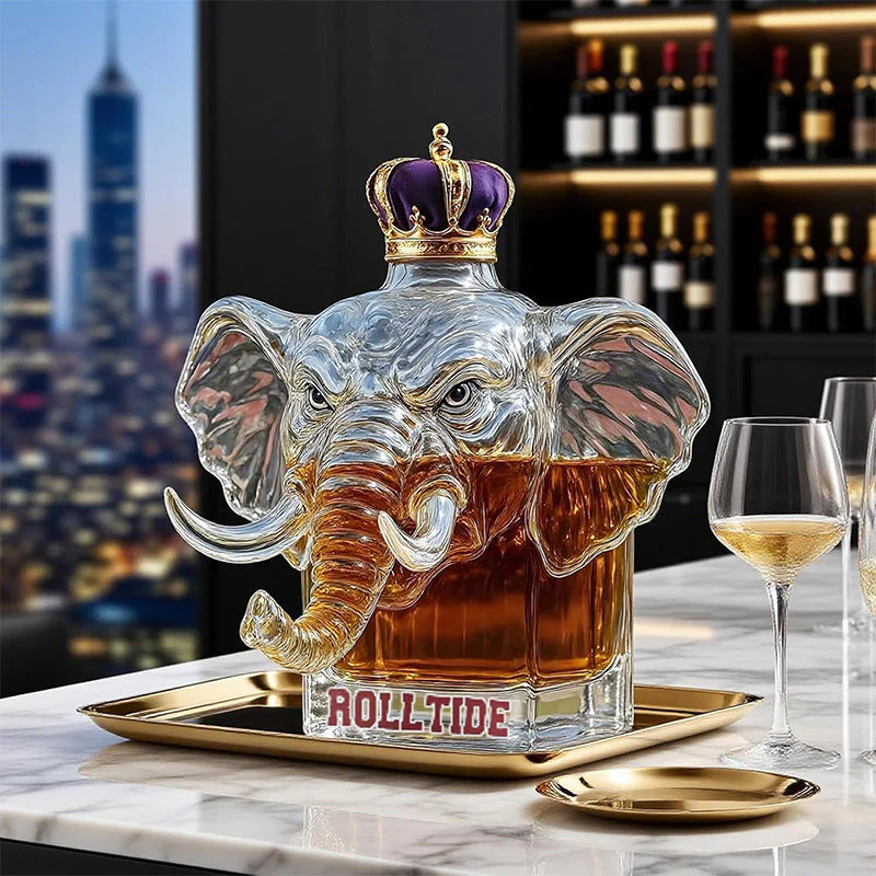 Majestic Elephant Whiskey Bottle
