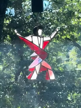 The Memphis Melody - Handmade Stained Glass Spinner