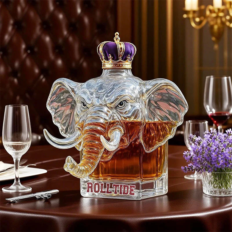 Majestic Elephant Whiskey Bottle