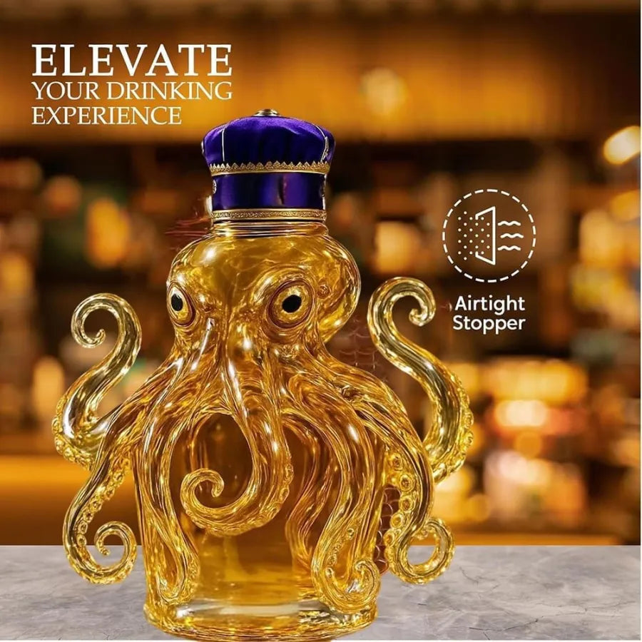 Octopus Whiskey Bottle
