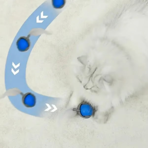 Interactive Electric Rolling Ball with Teasing Tail
