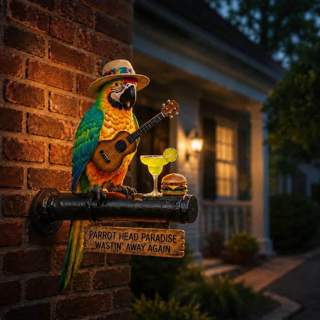 Tropical Parrot Solar Garden Stake Light
