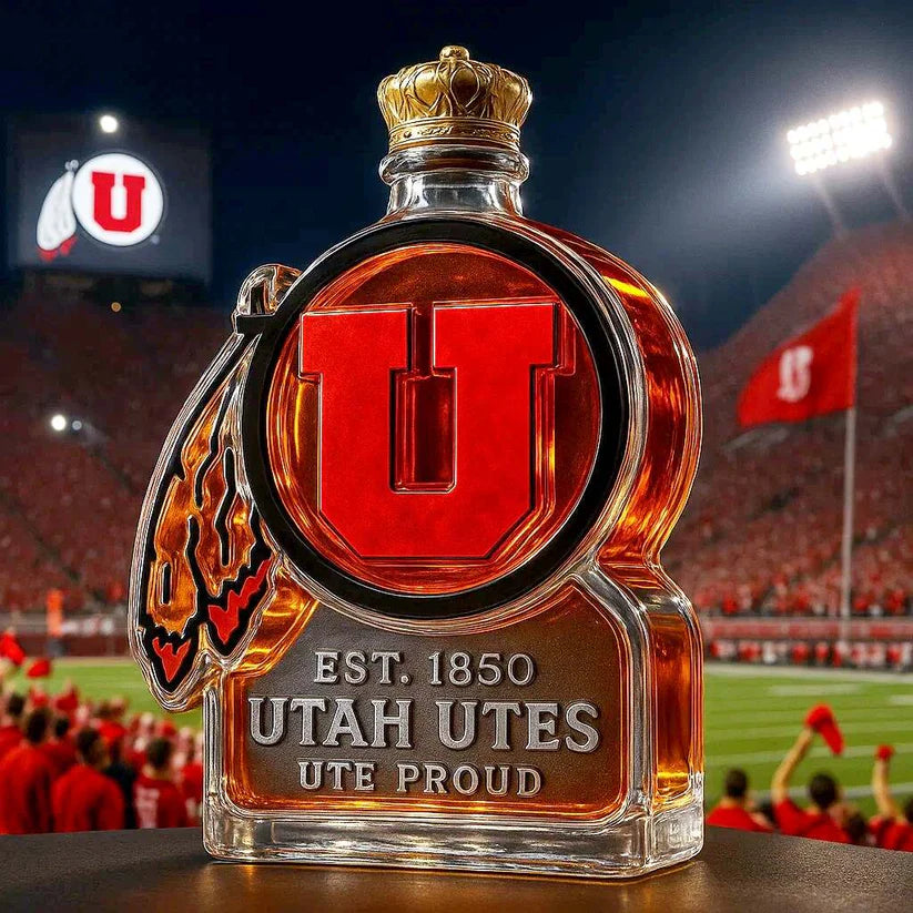 Utah Utes Limited Edition Whiskey Bottle