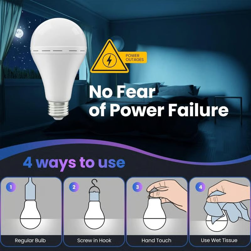 Rechargeable Emergency Light Bulbs