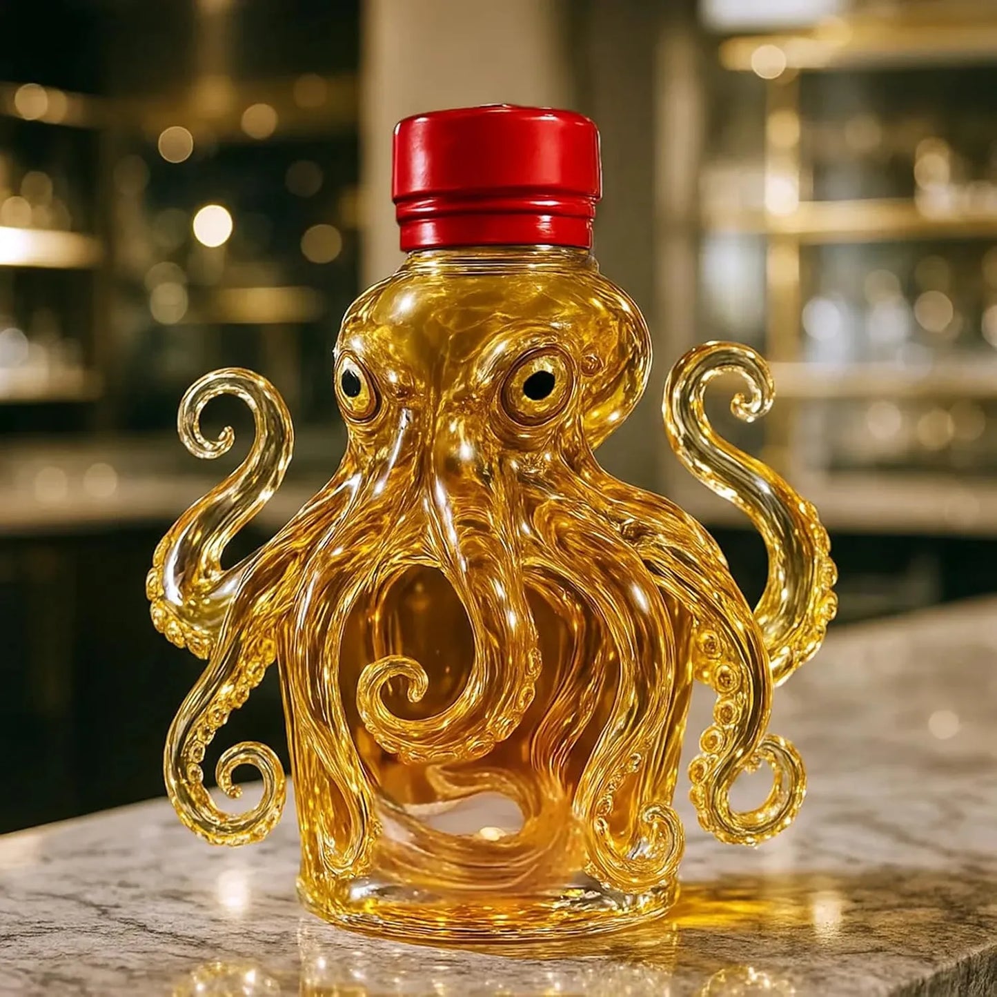 Octopus Whiskey Bottle