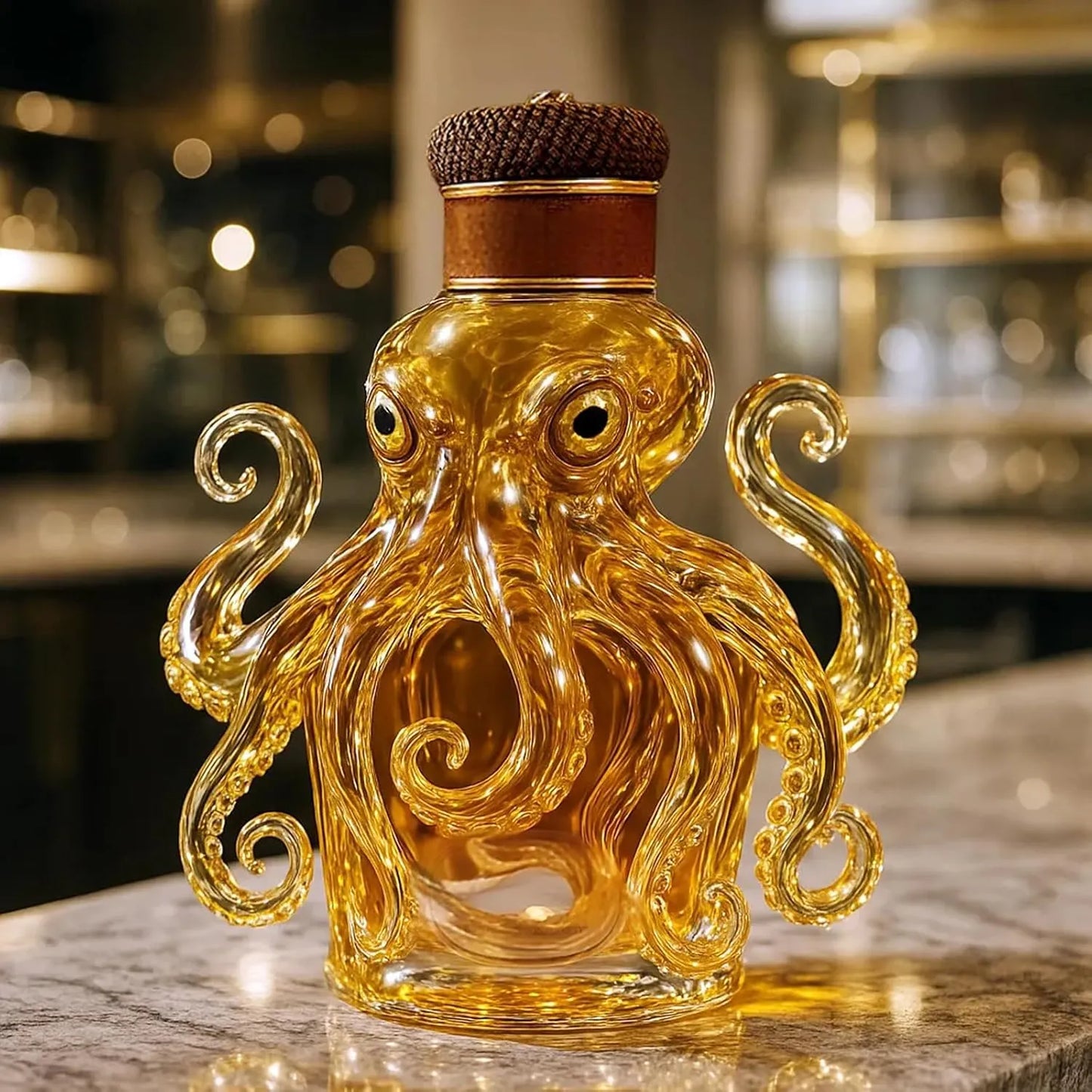 Octopus Whiskey Bottle
