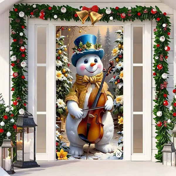 Christmas and Halloween front door decoration