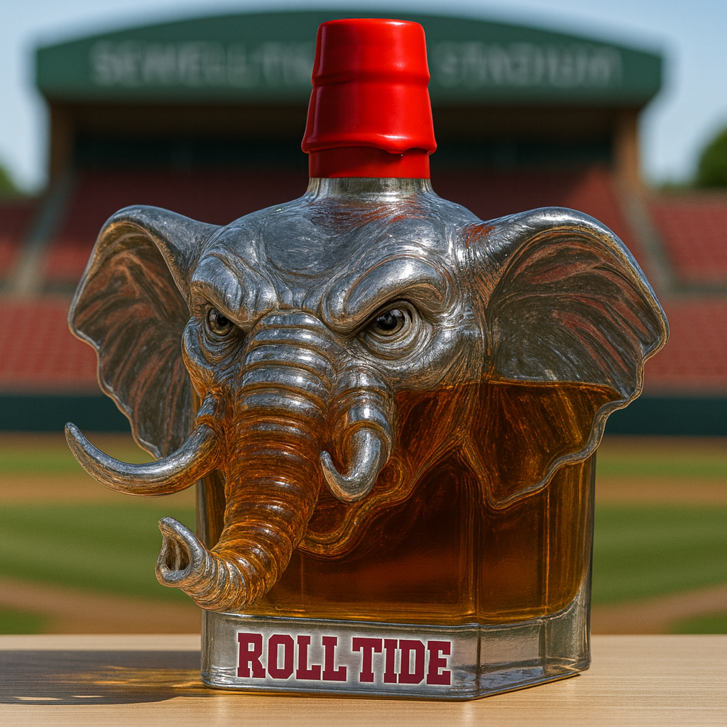 Majestic Elephant Whiskey Bottle