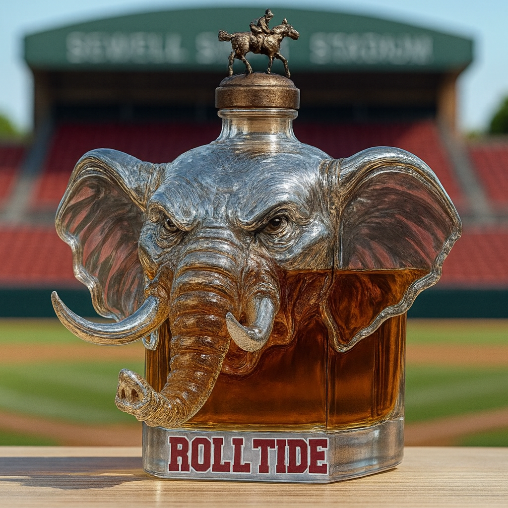 Majestic Elephant Whiskey Bottle