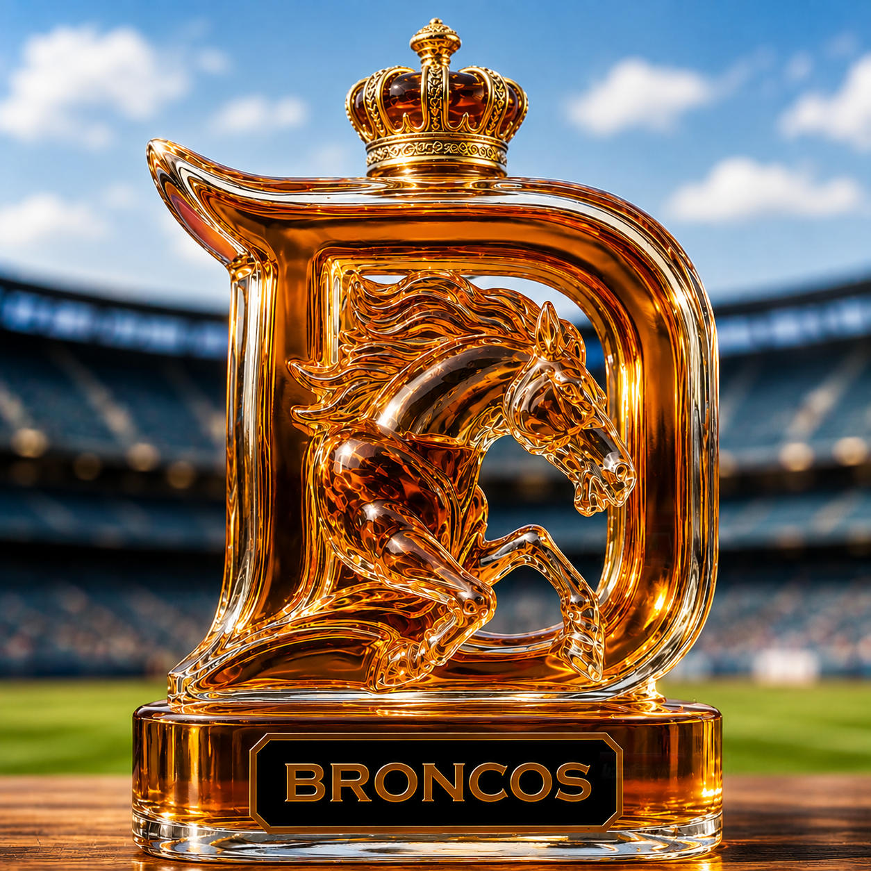 Denver Broncos Limited Edition Whiskey Bottle