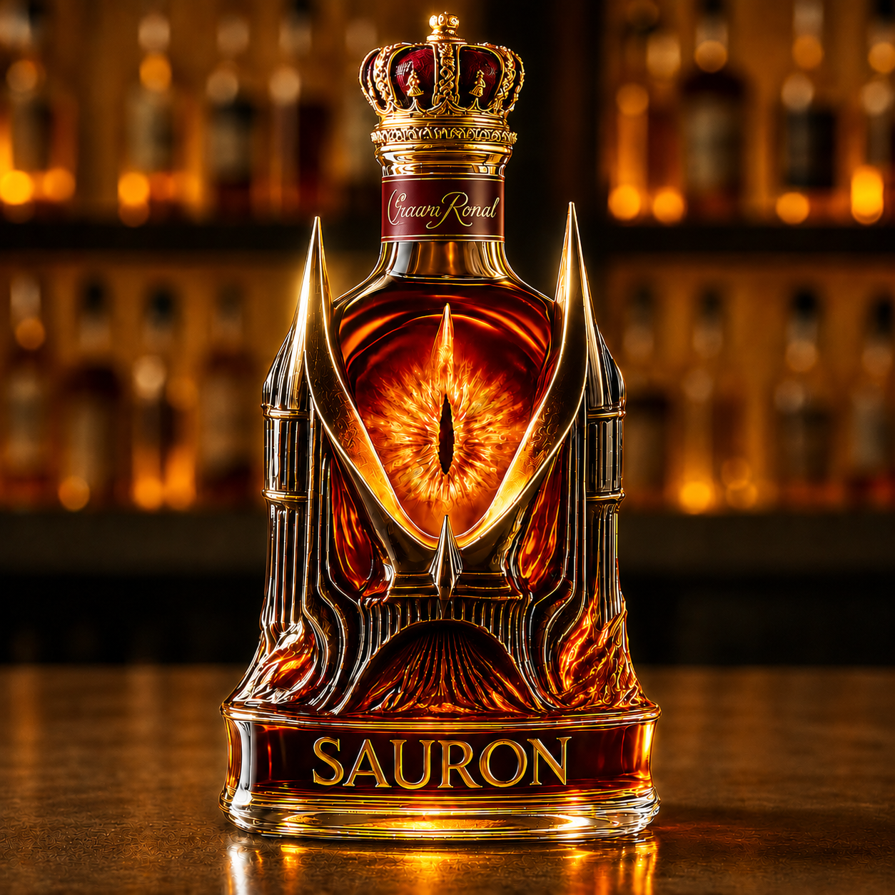 Eye of Sauron The Lord of the Rings Whiskey Bottle