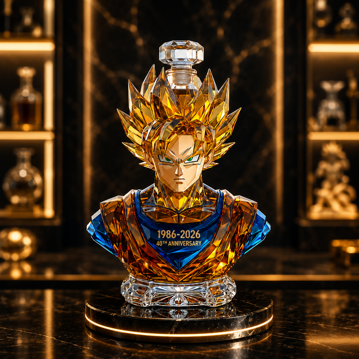 Goku 40th Anniversary Whiskey Bottle