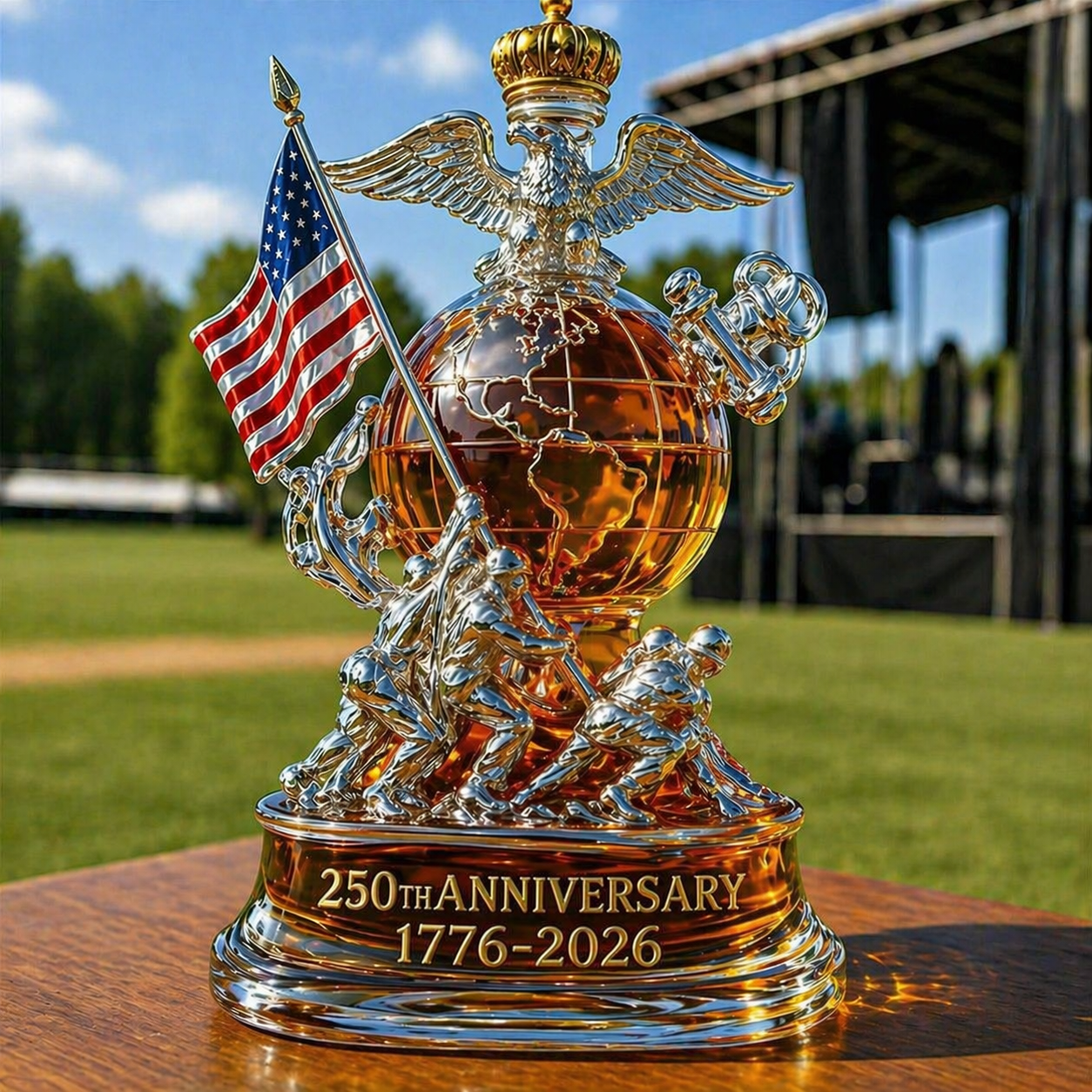 U.S. 250th Anniversary Whiskey Bottle