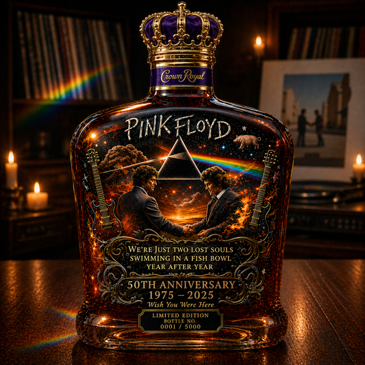 Pink Floyd – “Wish You Were Here” 50th Anniversary Collector’s Whiskey Bottle