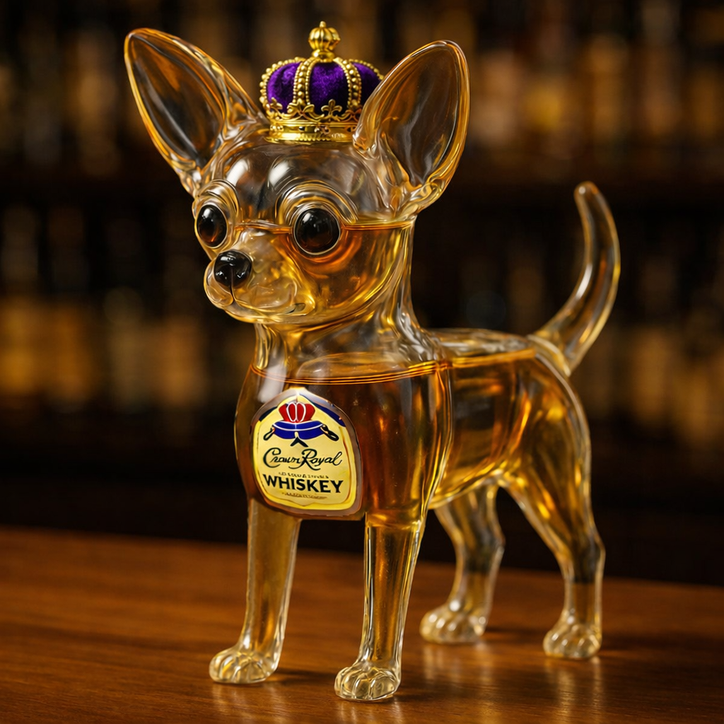 Chihuahua Whiskey Bottle
